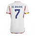 Billige Belgien Kevin De Bruyne #7 Udebane Fodboldtrøjer VM 2022 Kortærmet
